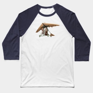 Like a bird!! - Janeway and Da Vinci Baseball T-Shirt